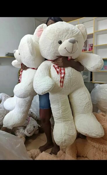 Gros ours en peluche blanc - idéal pour les enfants