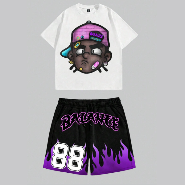 Ensemble graffiti streetwear