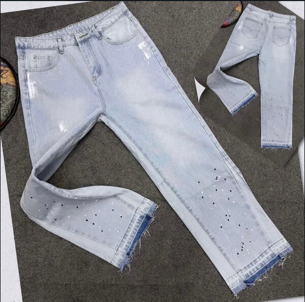 Jeans homme déchirés et brillants