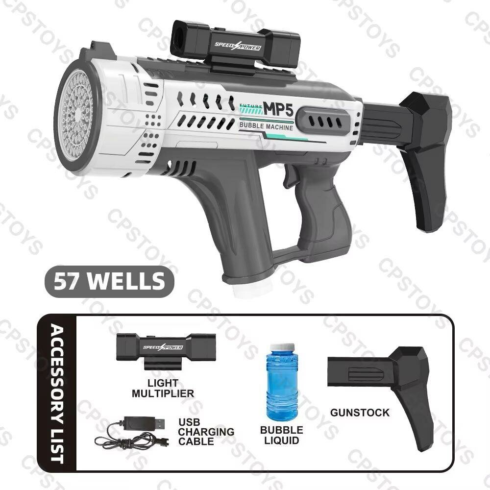Pistolet à Bulles Électrique MP5