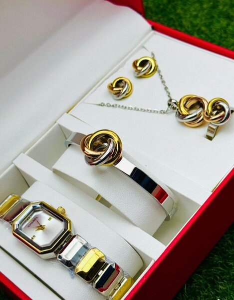 Ensemble Montre et Bijoux Luxe