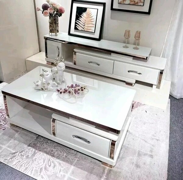 Table basse moderne blanche