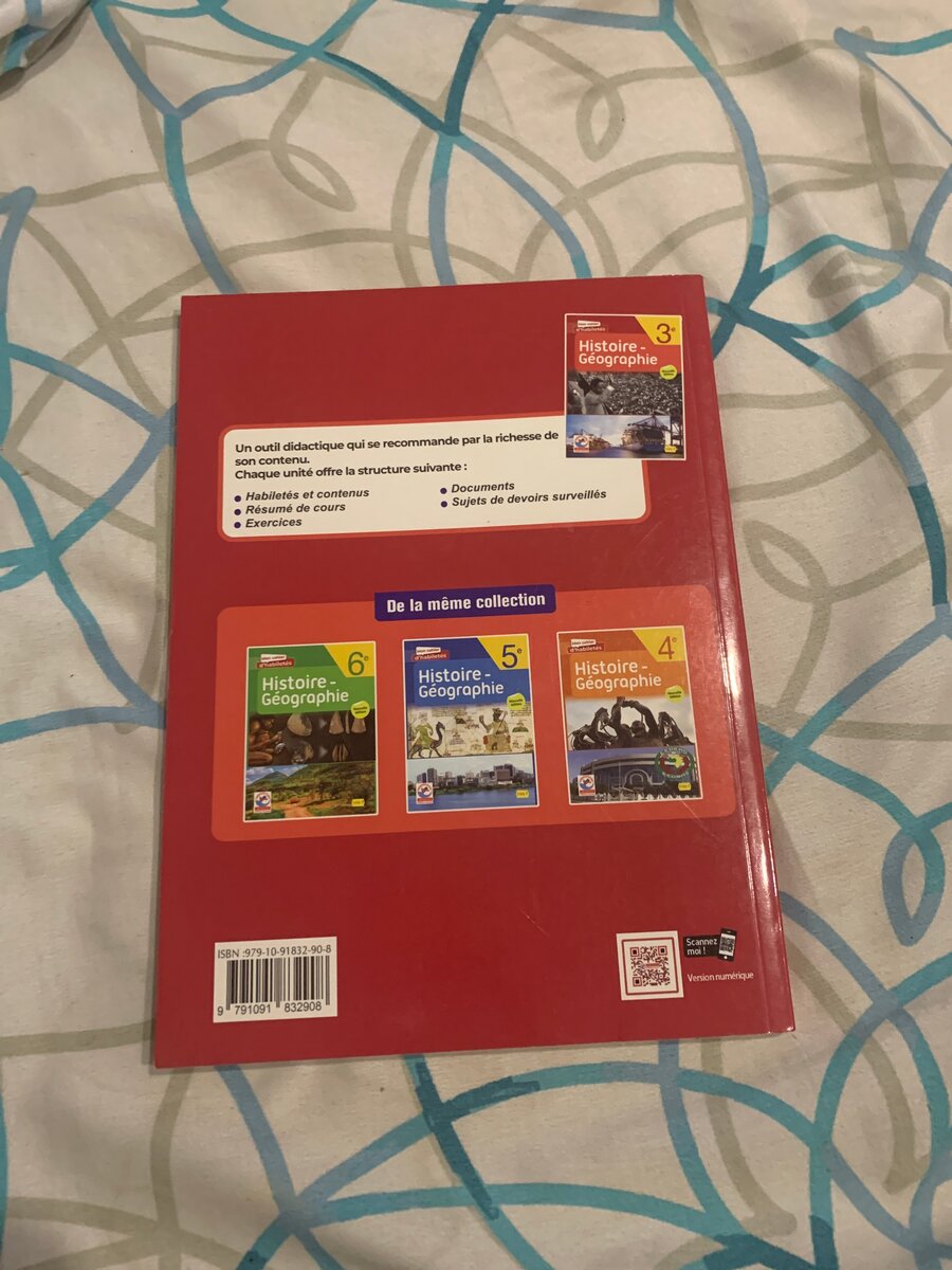 Cahier Histoire Géographie 3ème