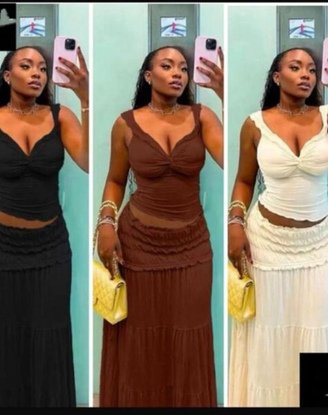 Ensemble top et jupe élégante