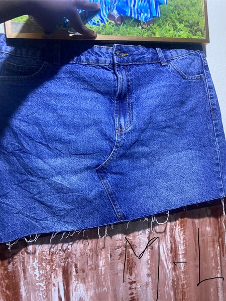 Jupe en jean décontractée
