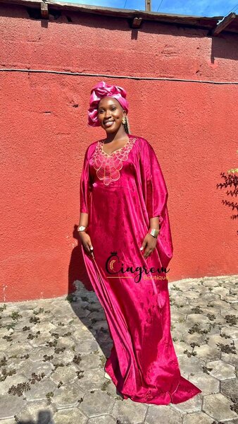 Robe Caftan Satinée pour Femme