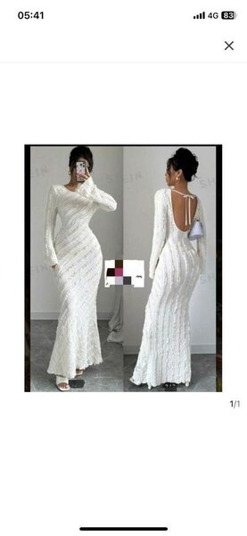 Robe longue élégante dos nu