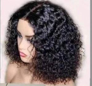 Perruque bouclée naturelle