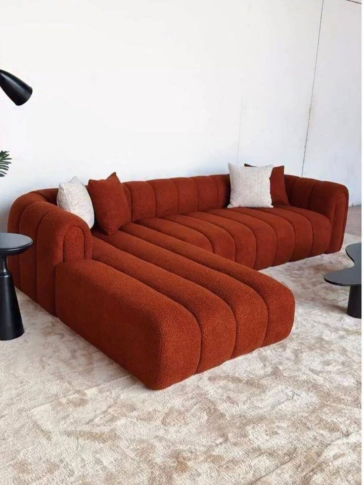 Canapé d'angle design en tissu