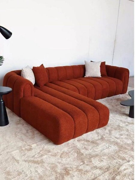 Canapé d'angle design en tissu