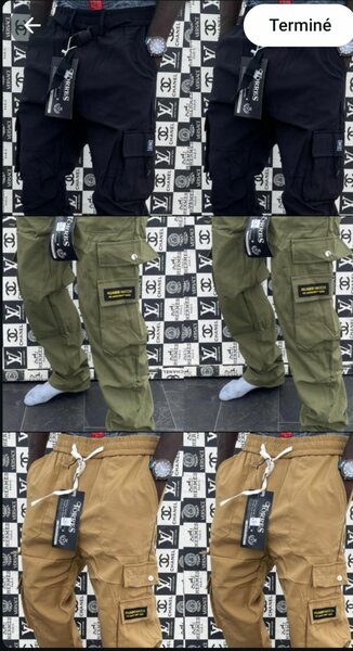 Pantalons cargo homme multi-poches