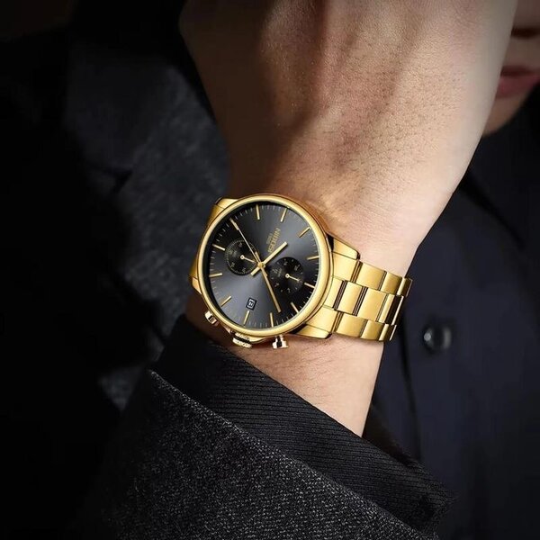 Montre homme en or élégante