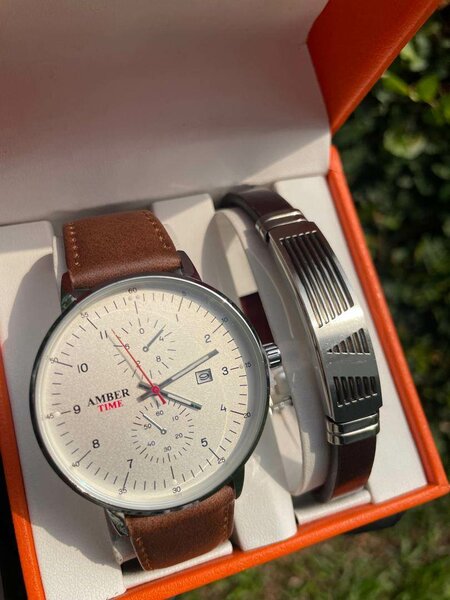 Montre Homme Cuir Élégante