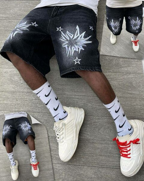 Shorts en jeans déchirés pour hommes