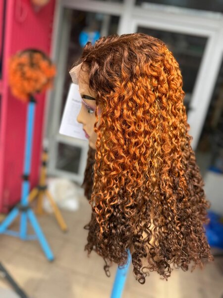 Perruque Bouclée Ombre