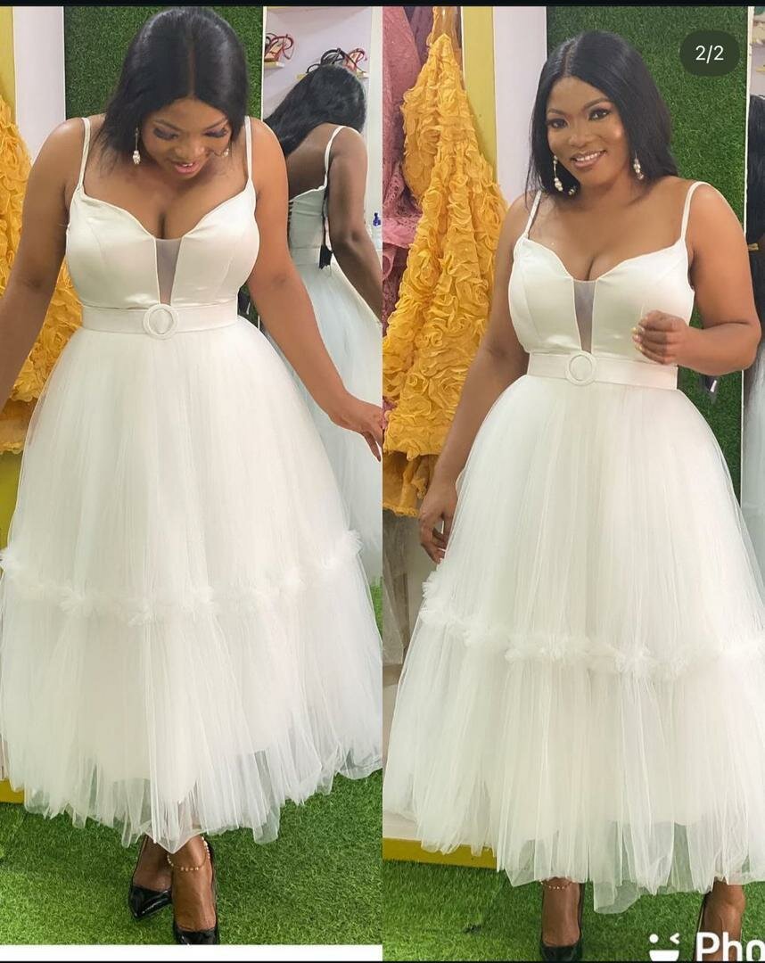 Robe élégante longue bleue