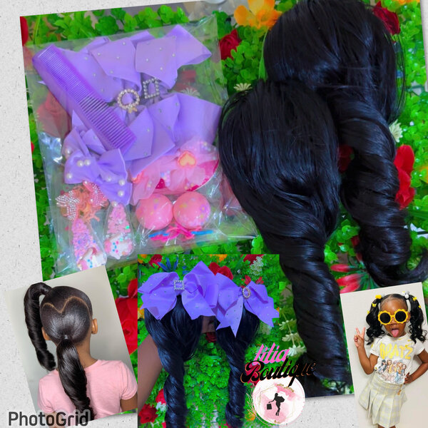 Queue de cheval en cheveux synthétiques