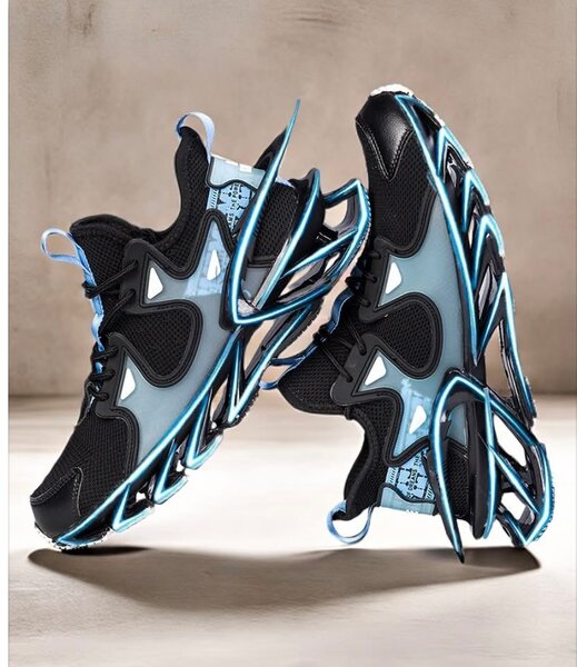 Chaussures de sport homme bleu et noir