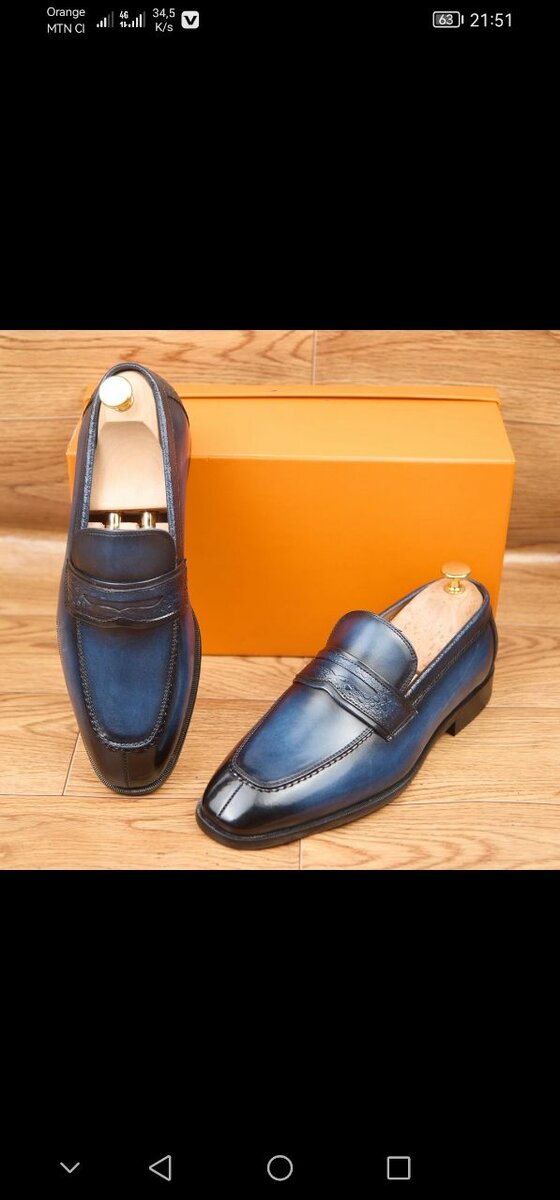 Chaussures homme en cuir luxe