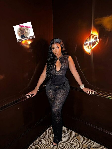 Combinaison en dentelle noire