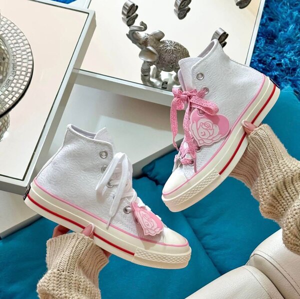 Chaussure montante rose