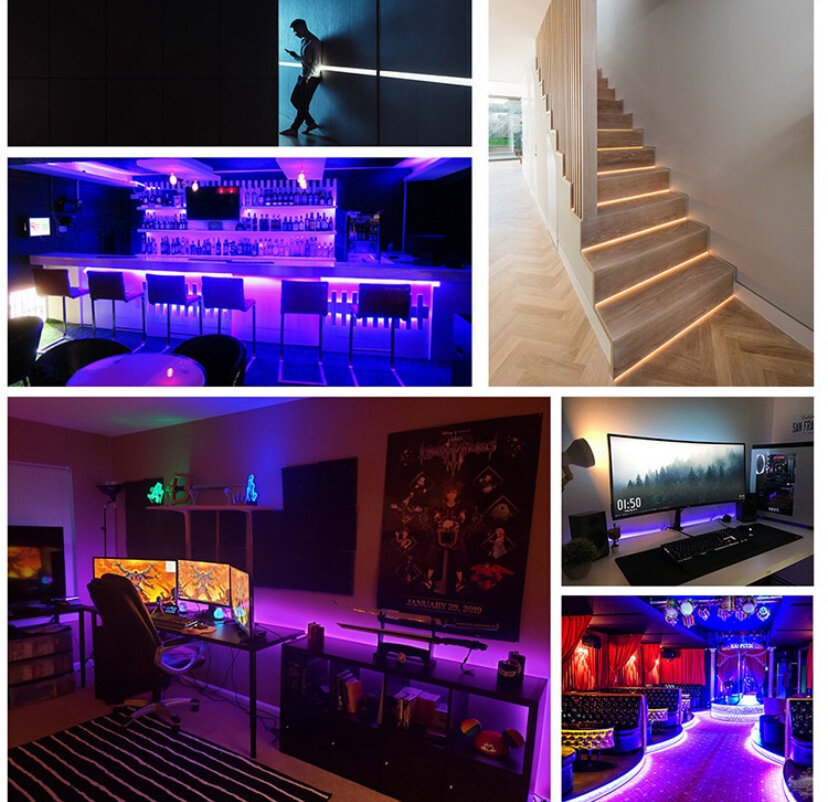 Rubans LED RGB 5M avec Télécommande