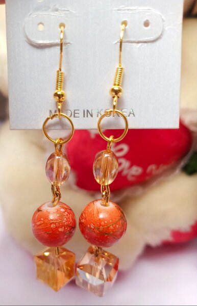 Boucles d'oreilles perlées