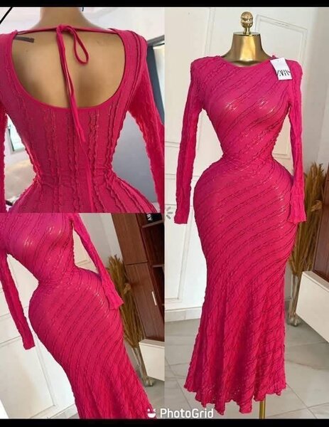 Robe élégante longue rouge