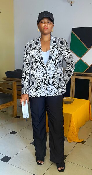 Veste élégante à motifs