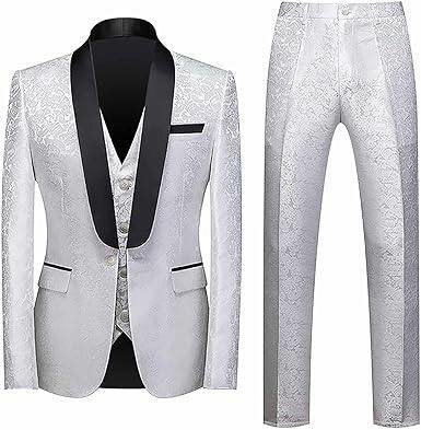 Costume trois pièces slim fit gris et noir