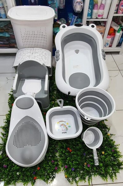 Set de bain bébé pliable