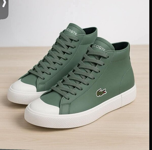 Chaussures Lacoste vertes pour homme