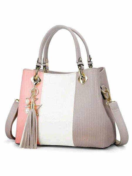 Sac à main tricolore élégant