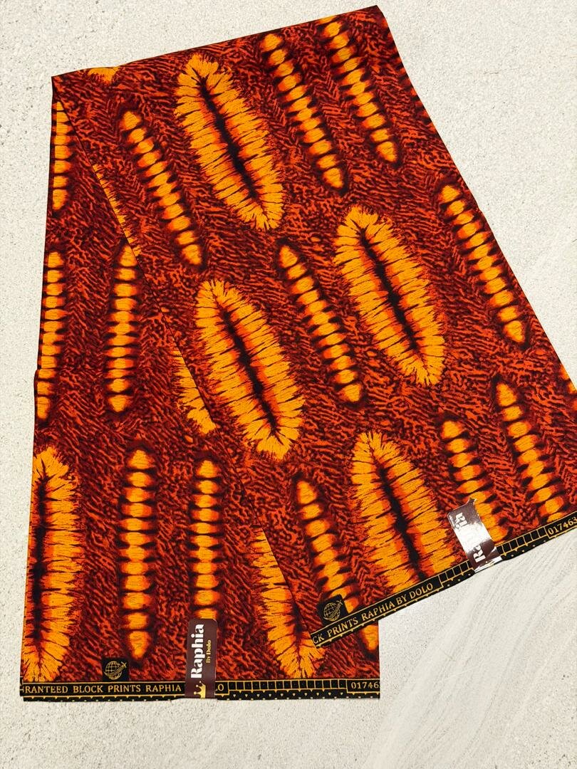 Tissu Africain Ankara imprimé Raphia