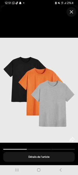 Lot de 3 T-shirts basiques
