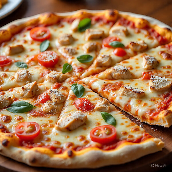 Pizza au Poulet Gourmet