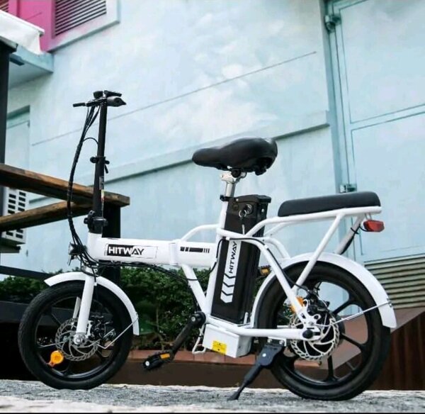 Vélo Électrique Pliable HITWAY - Blanc