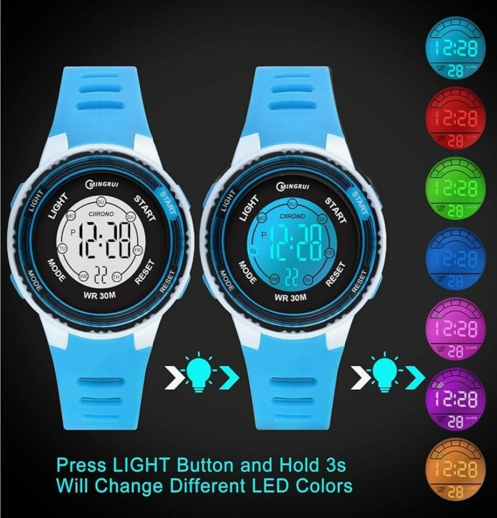 Montre digitale enfant étanche