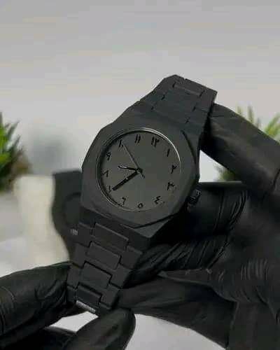 Montre Homme Luxe Noir Simple