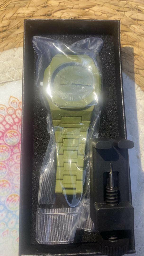 Montre minimaliste verte