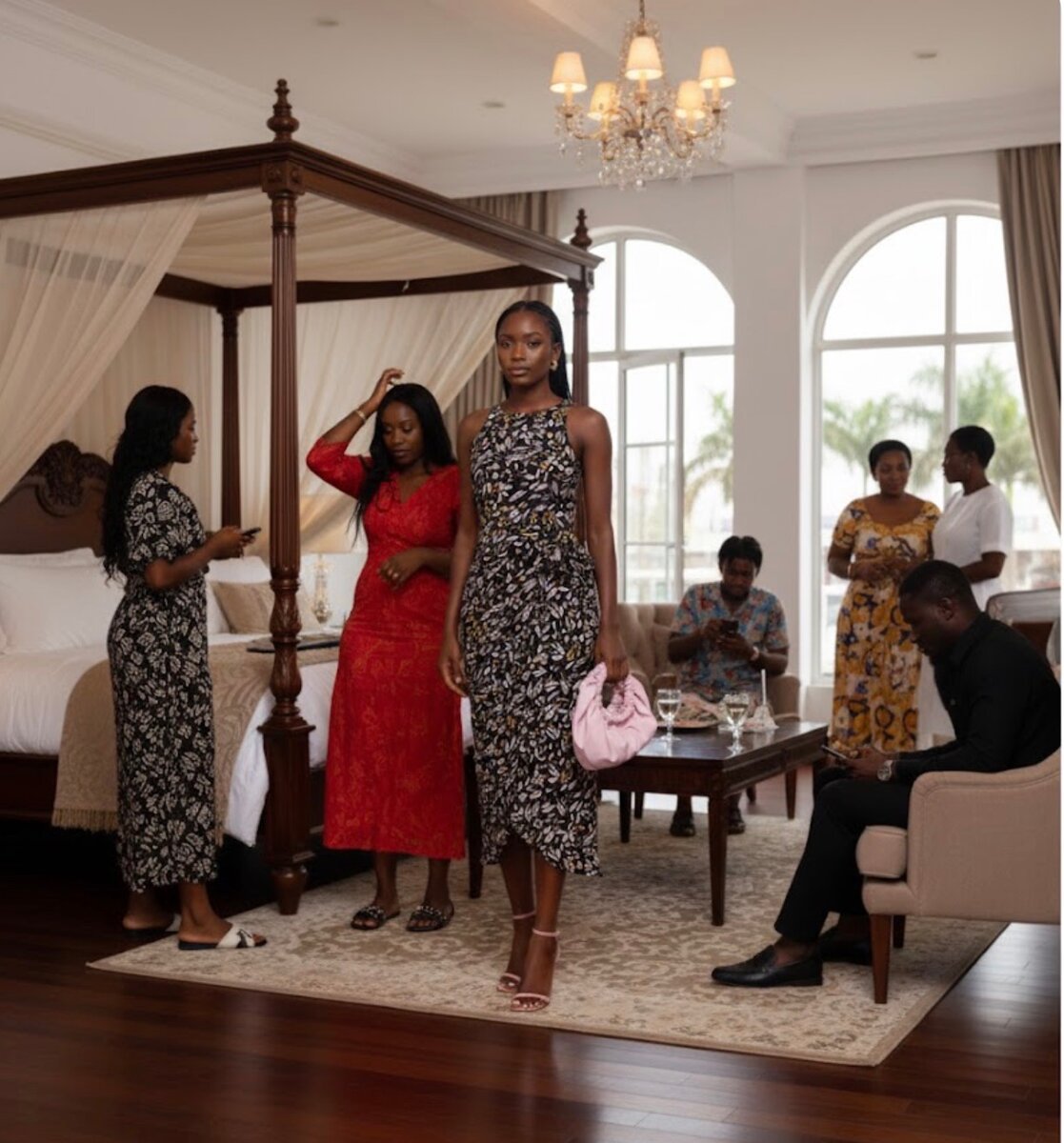 Robe élégante à motifs floraux