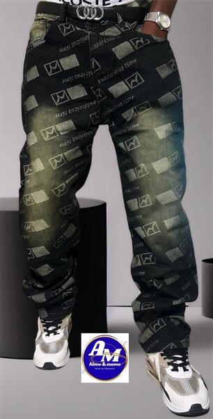 Jean décontracté imprimé homme