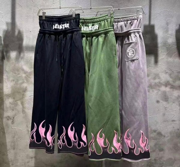 Pantalons jogger à flammes