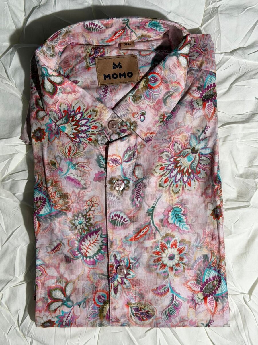 Chemise homme MOMO à fleurs