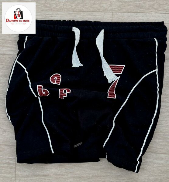 Short de sport noir homme
