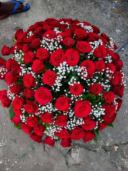 Bouquet de roses rouges élégantes