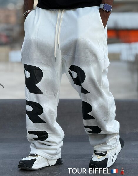 Pantalon Jogging Blanc Homme