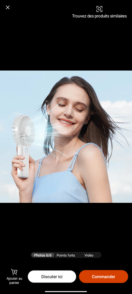 Mini ventilateur portable et puissant