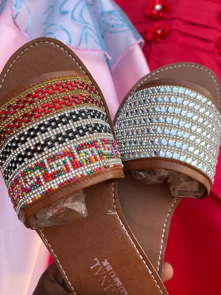 Sandales Bohème Strass Été