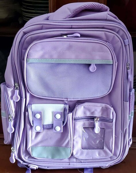 Sac à dos scolaire violet ergonomique